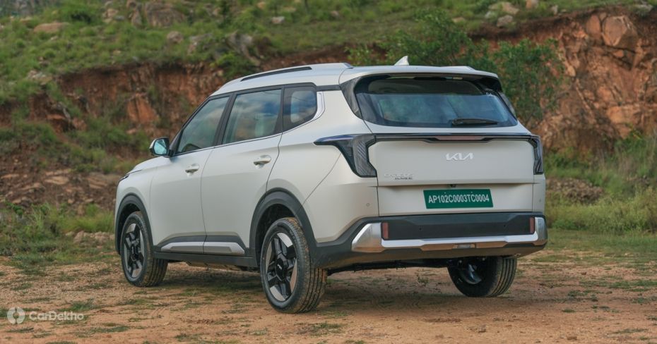Kia Carens Clavis EV rear design Kia Carens Clavis EV rear design