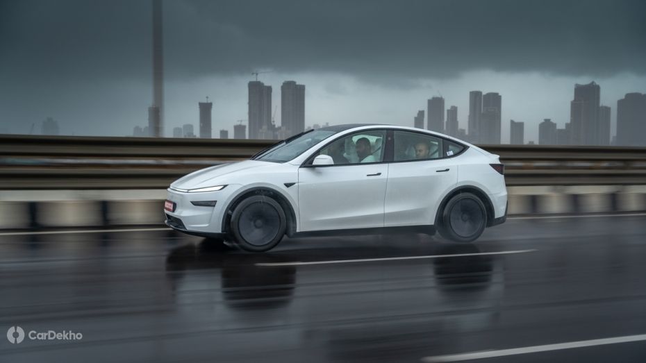 Tesla Model Y driving