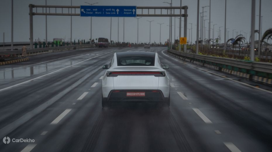Tesla Model Y driving
