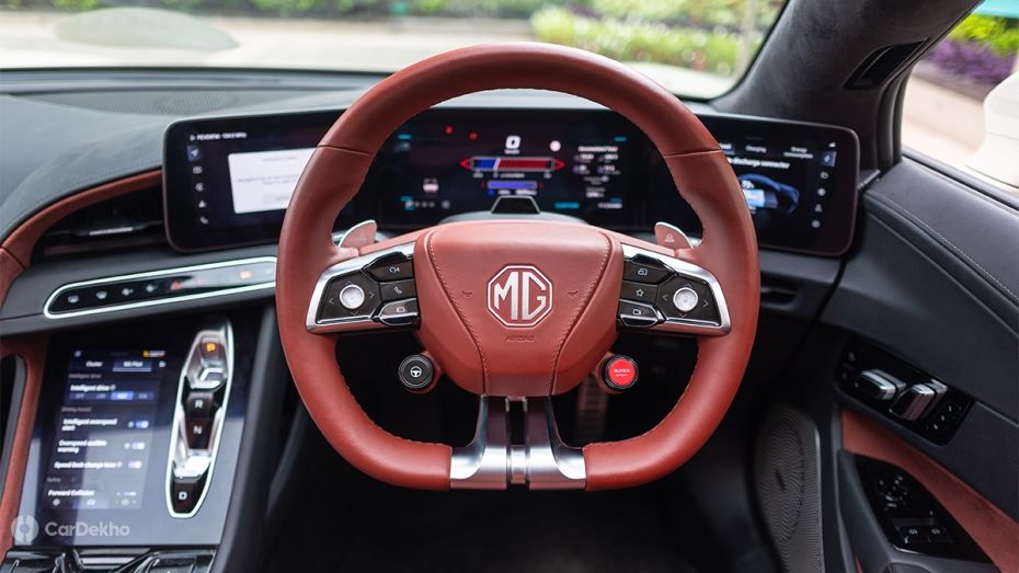MG Cyberster steering wheel