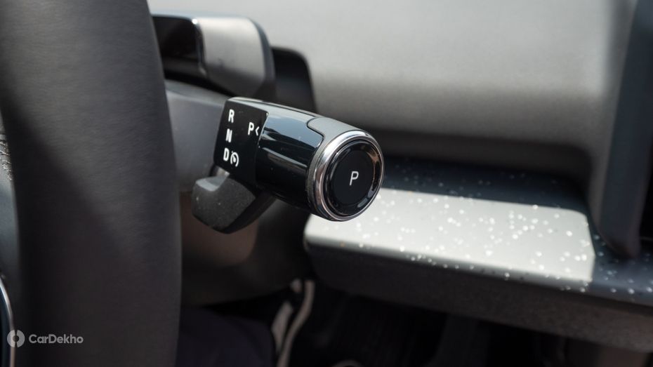 Volvo EX30 steering-mounted drive selector stalk