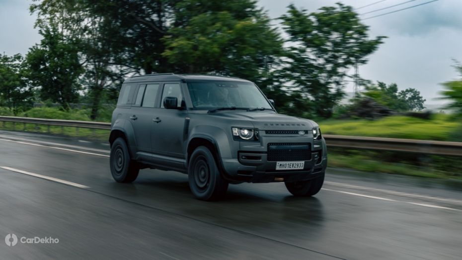 Land Rover Defender driving