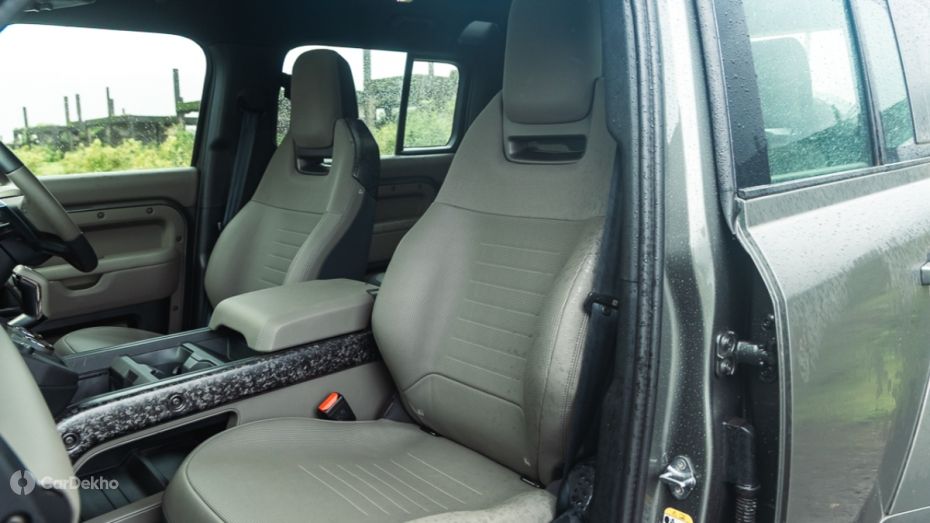 Land Rover Defender front seats