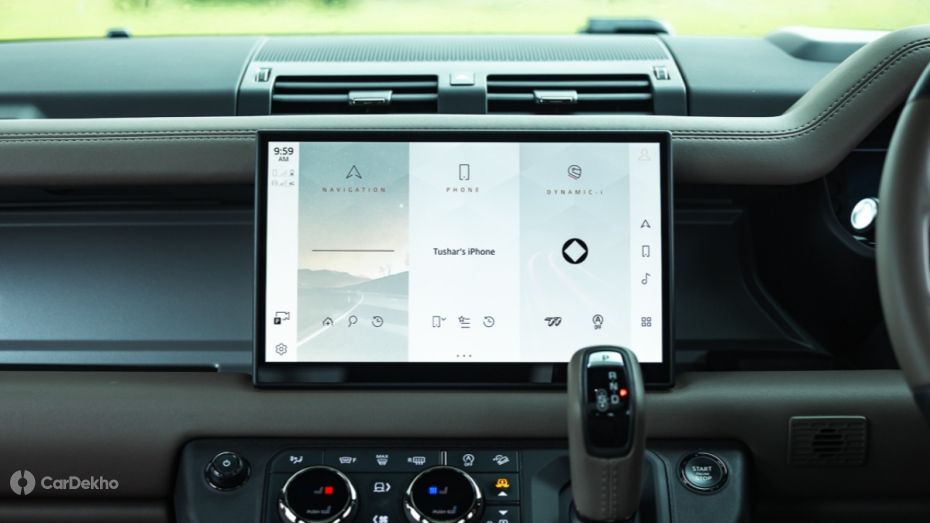 Land Rover Defender touchscreen