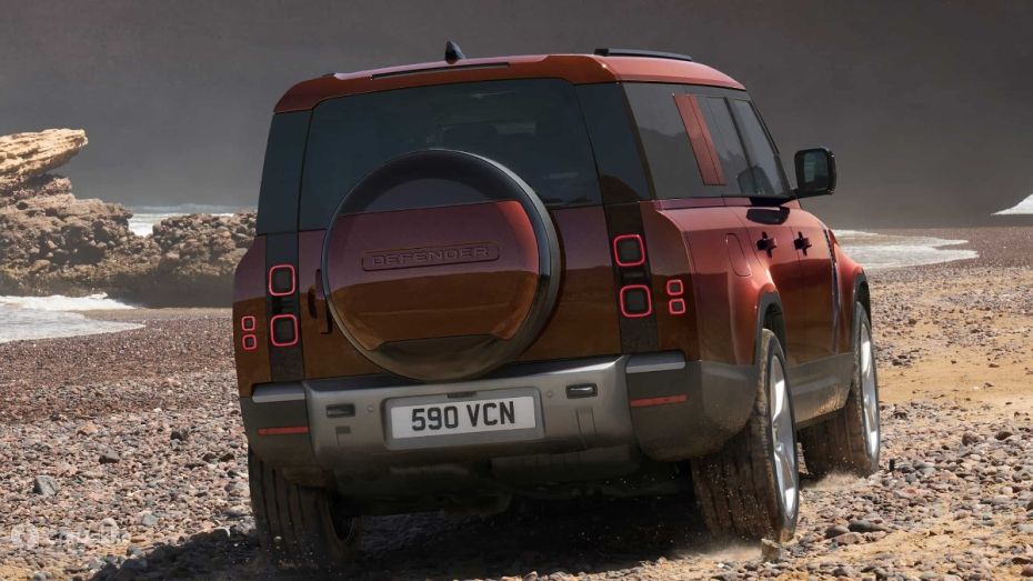 Land Rover Defender driving