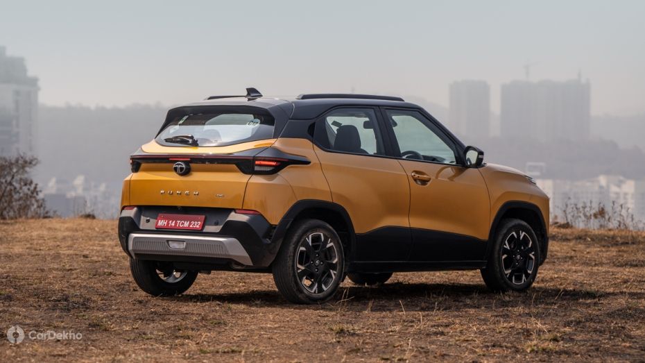 2026 Tata Punch Facelift rear 3-quarter