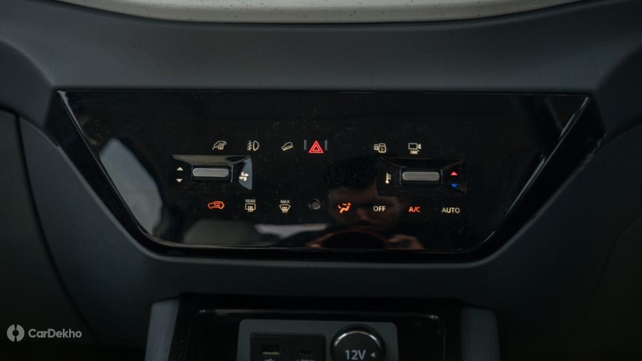 Tata Punch EV AC Control Panel