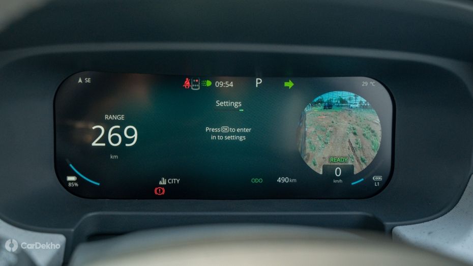 Tata Punch EV Blind View Monitor