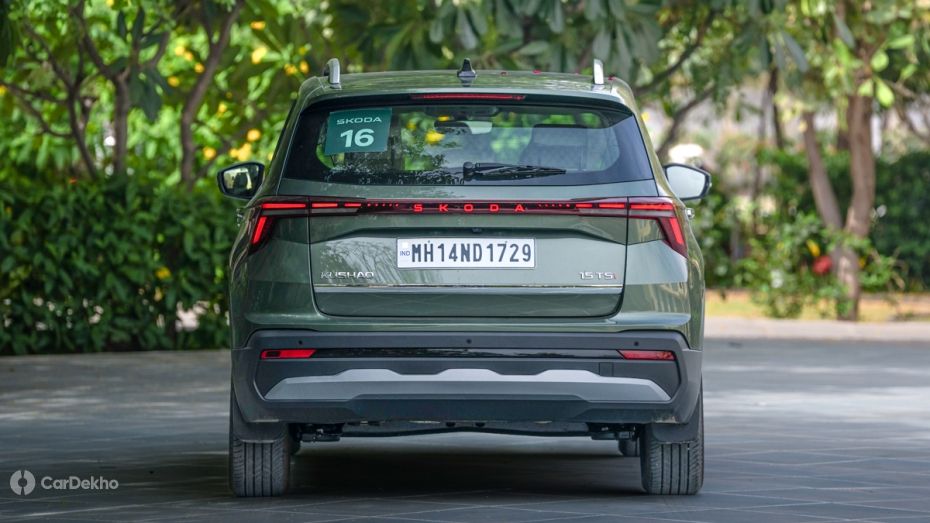 2026 Skoda Kushaq Facelift rear 2026 Skoda Kushaq Facelift rear