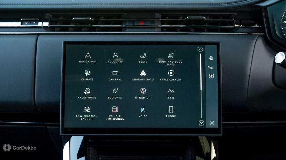 Range Rover Sport SV Infotainment
