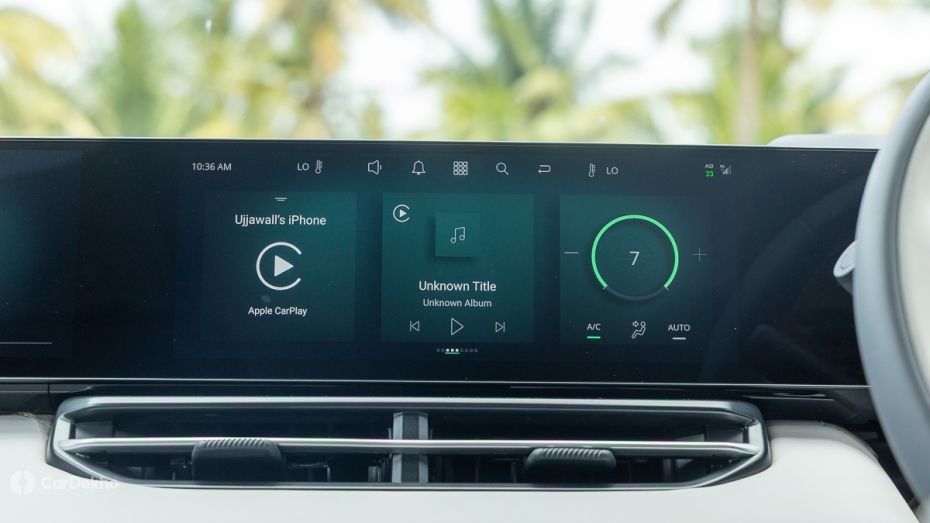 Tata Sierra EV Infotainment Screen