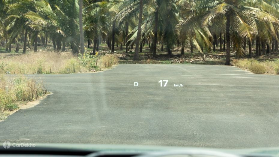 Tata Sierra EV Heads Up Display