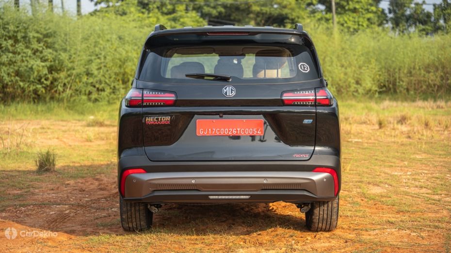 MG Hector Tomahawk EV Rear