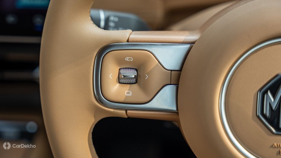 MG Hector Tomahawk EV Steering Controls