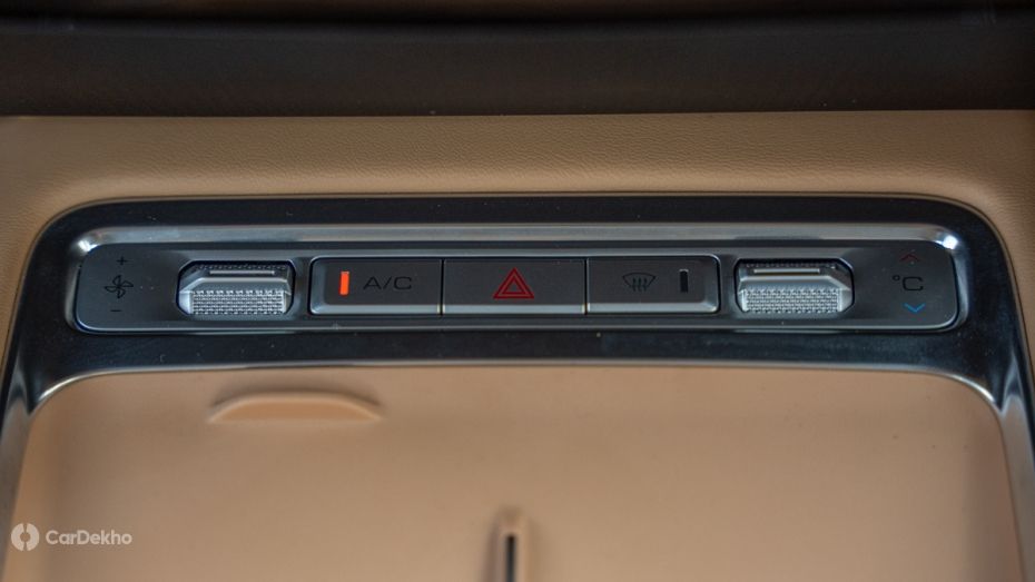 MG Hector Tomahawk EV AC Controls