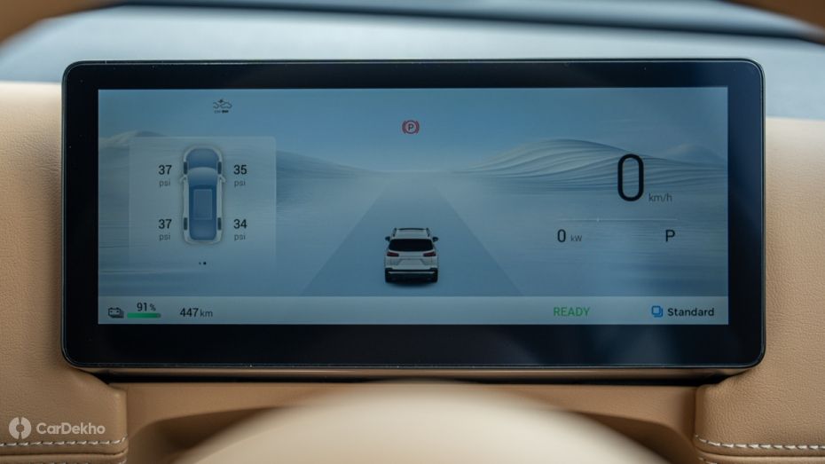 MG Hector Tomahawk EV Digital Cluster