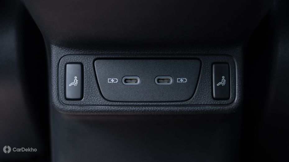 2026 Skoda Slavia Rear USB Type-C Charging Ports