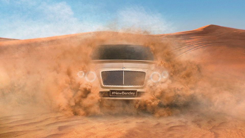 Bentley reveals image of its upcoming SUV