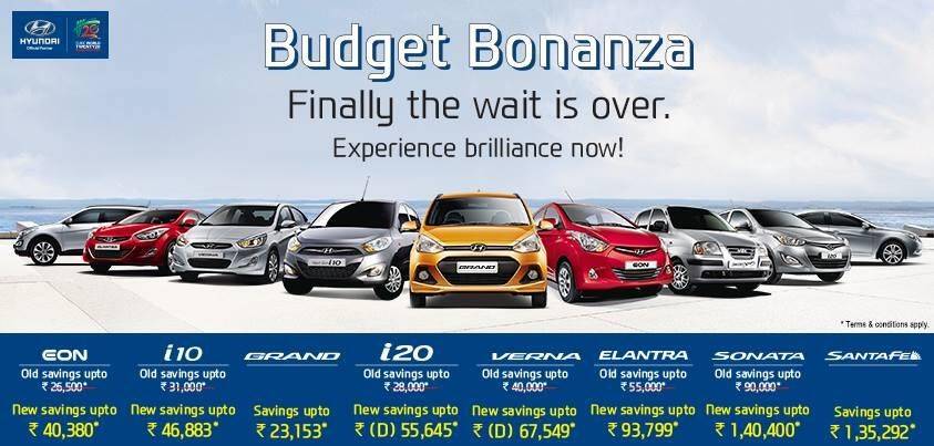 Buy Hyundai cars and avail benefits up to Rs. 1.4 lakh