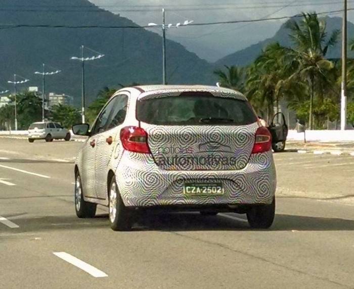 Nex-Gen Figo Hatchback - Camouflaged Rear Profile 