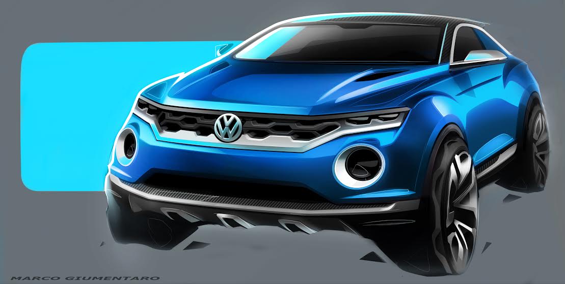 Volkswagen revealed T-ROC SUV concept, to debut at Geneva Show