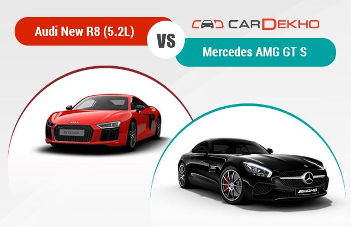 Audi new R8 vs Mercedes AMG GT S Audi new R8 vs Mercedes AMG GT S
