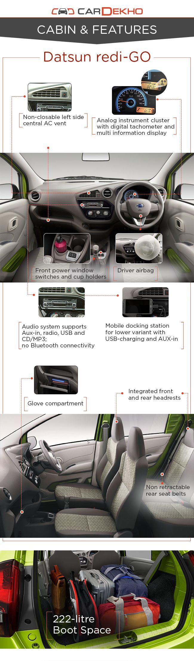 Datsun redi-GO Interiors 