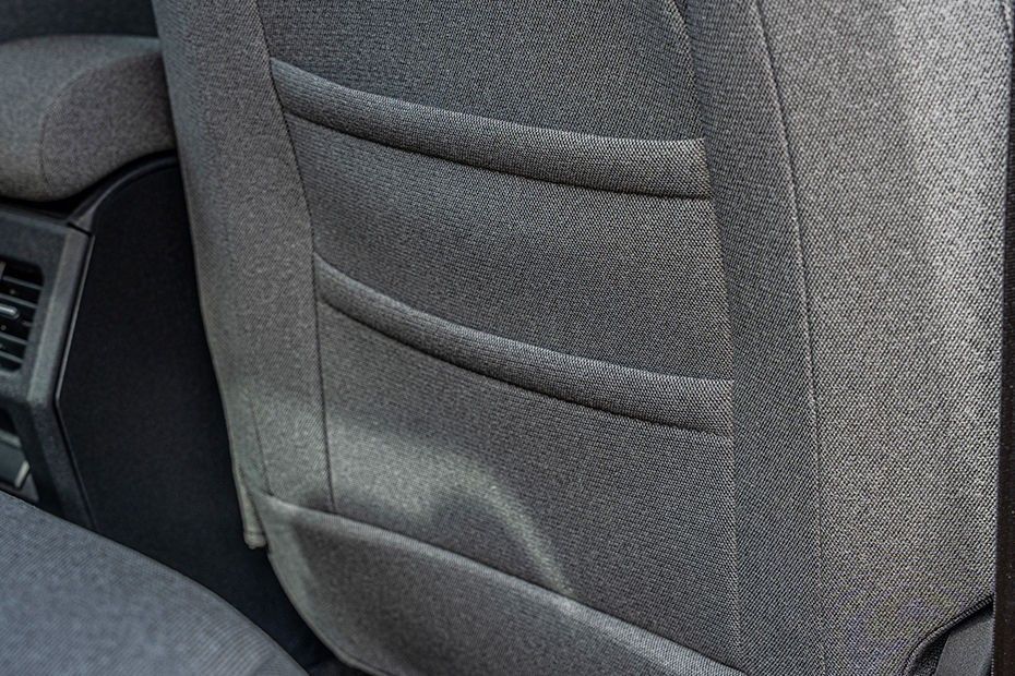 Tata Tiago front seat back with fabric storage pockets and rear AC vent