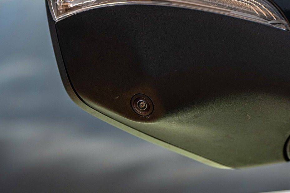 Tata Tiago right mirror underside with camera lens and turn indicator
