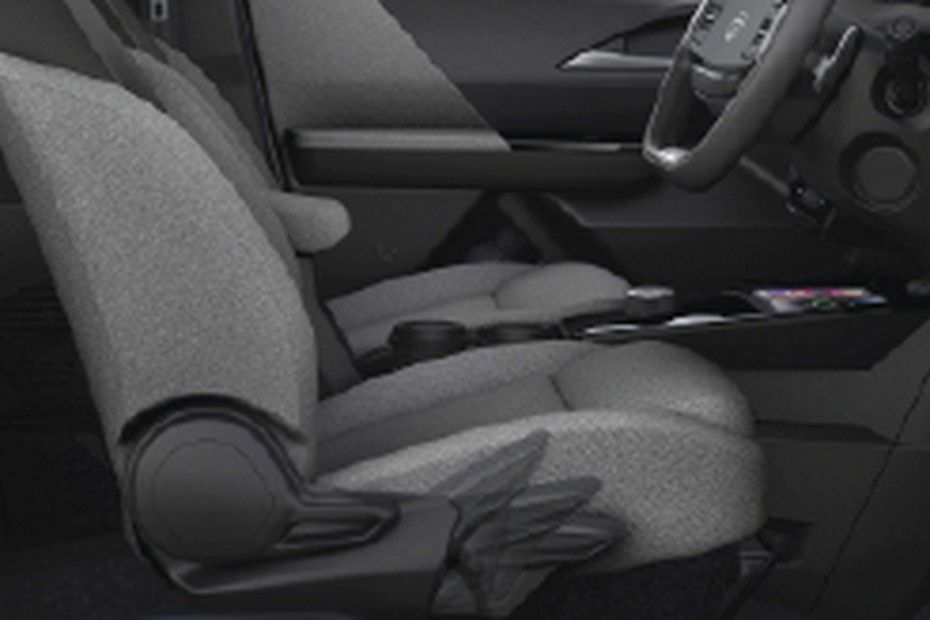 Tata Tiago driver seat in grey fabric with side height adjustment lever